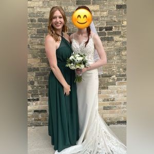 Emerald Green Prom or Bridesmaid Dress